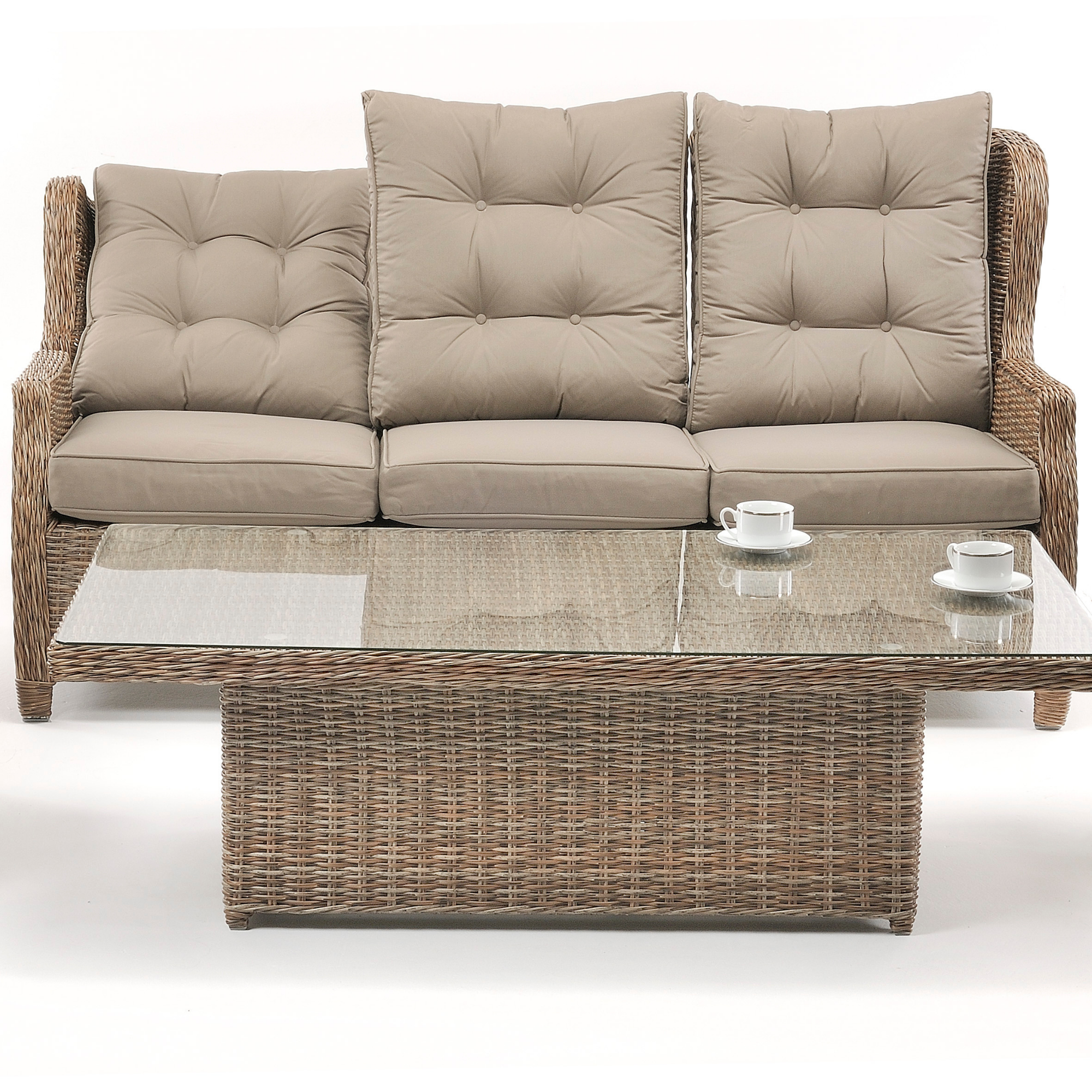 Anglesea Recliner 4pce Outdoor Wicker Lounge Set "Marina"