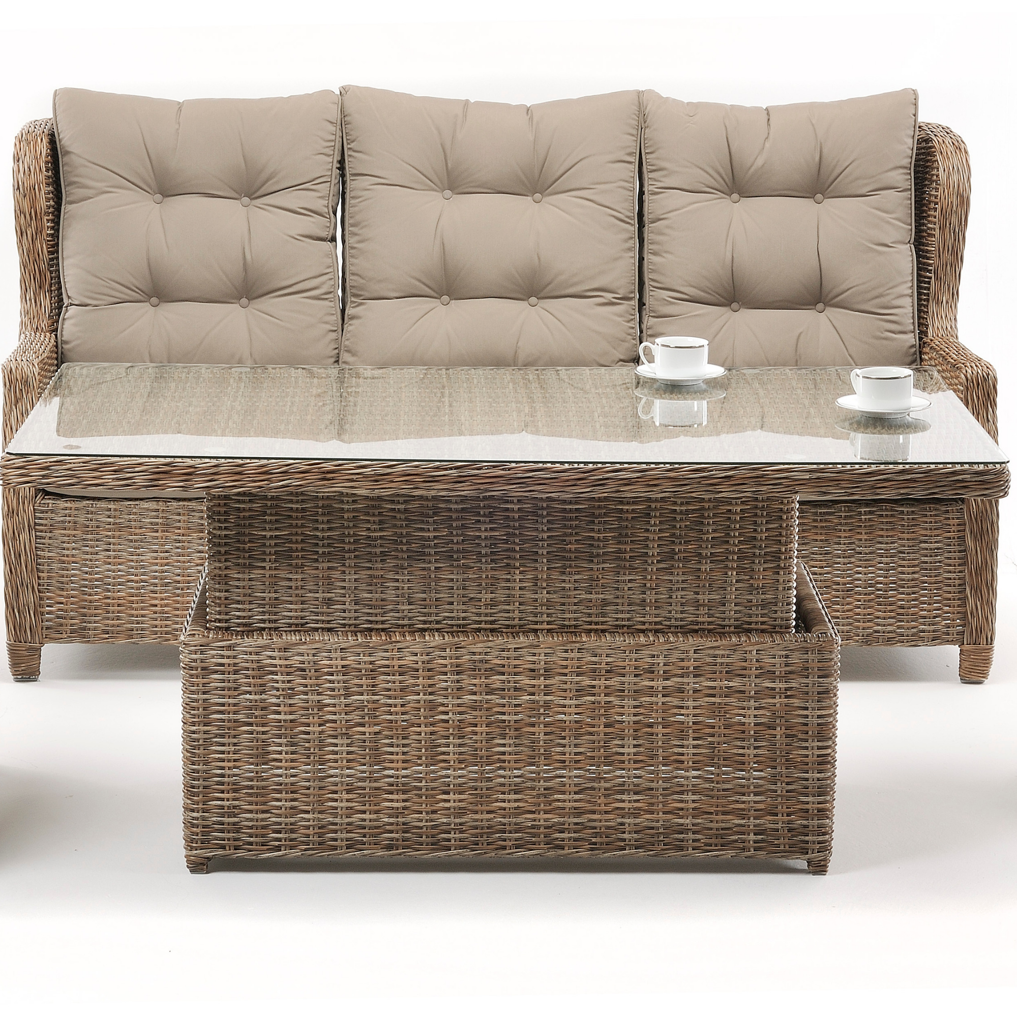 Anglesea Recliner 4pce Outdoor Wicker Lounge Set "Marina"