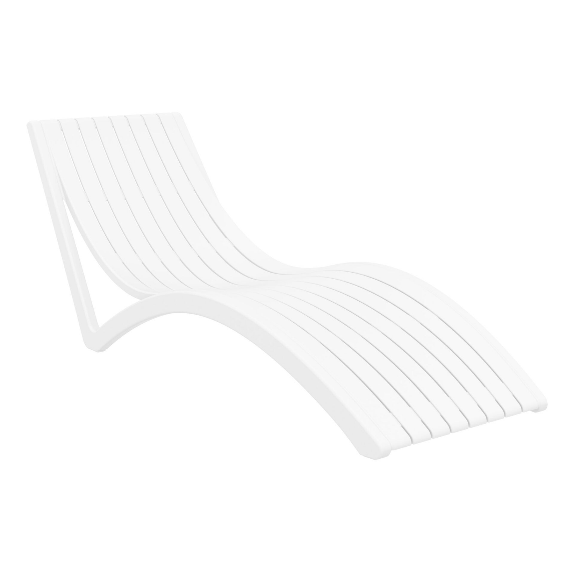 Slim Sunlounge white