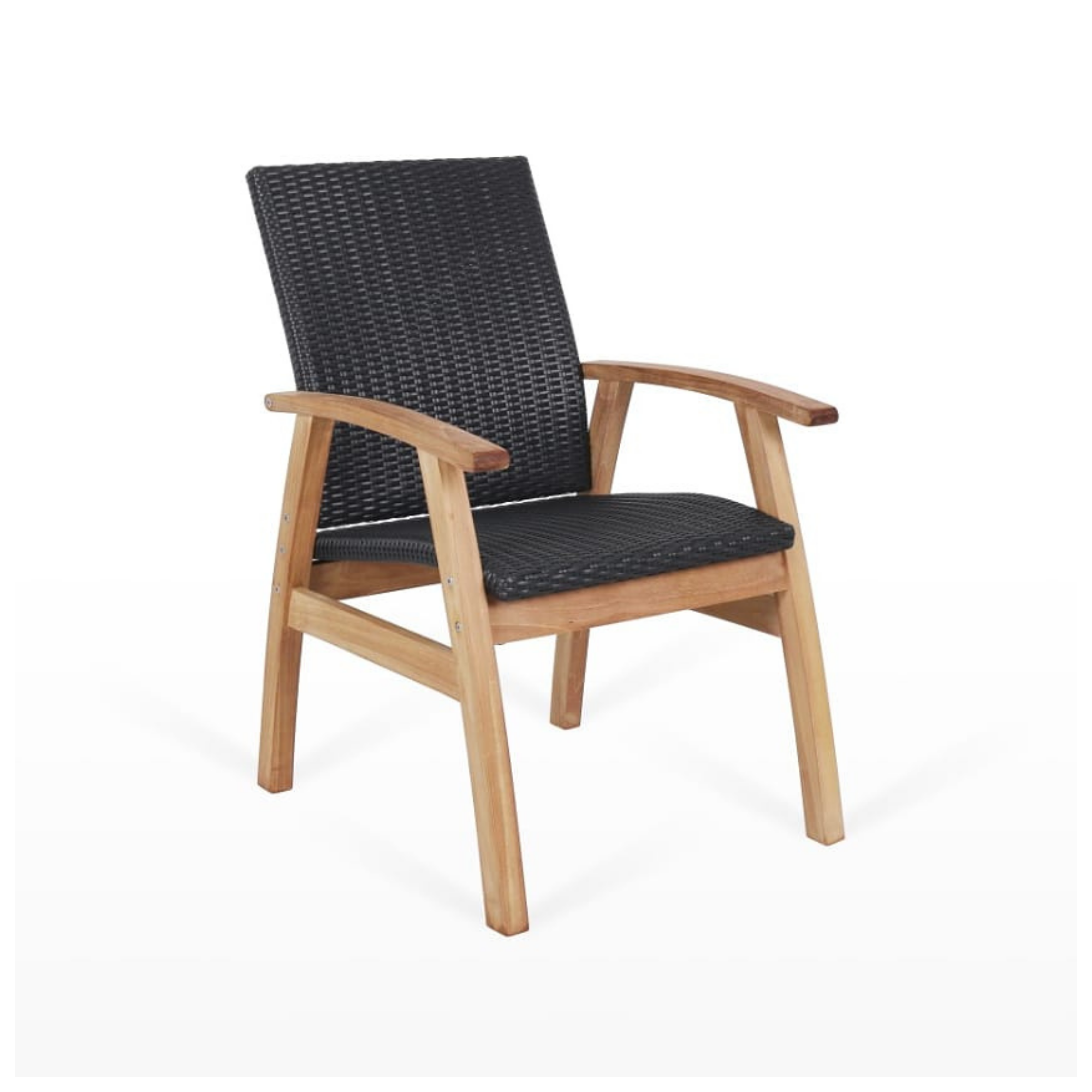 flinders wicker chair black kubu