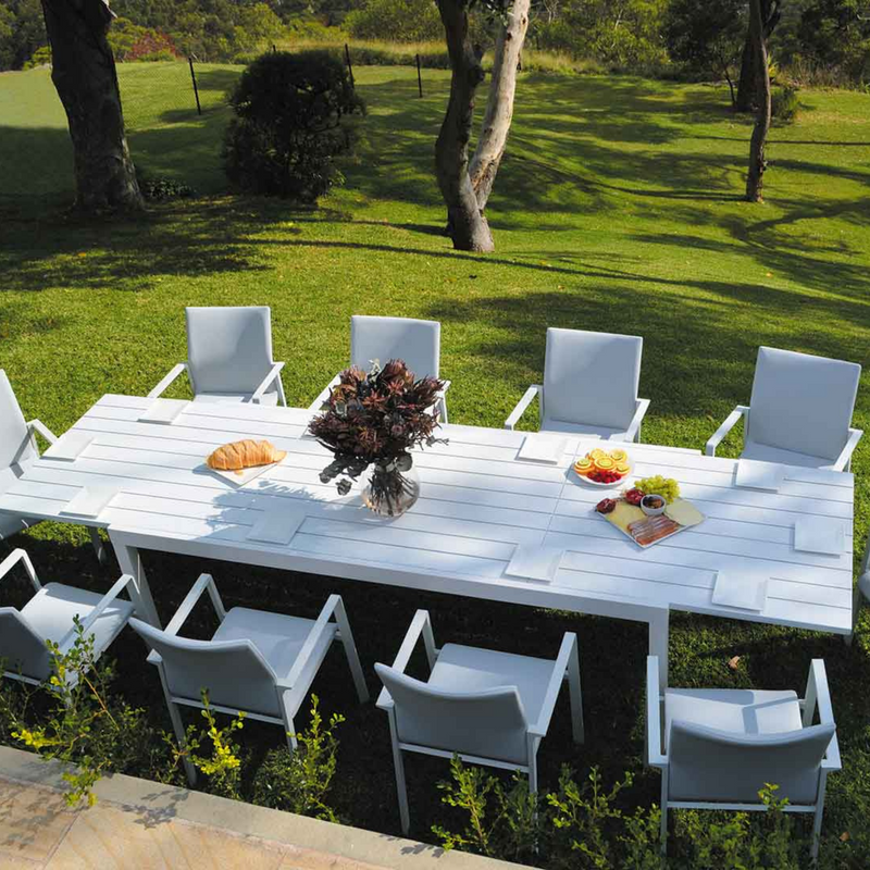 Preston extension outdoor dining table for 8-12 people