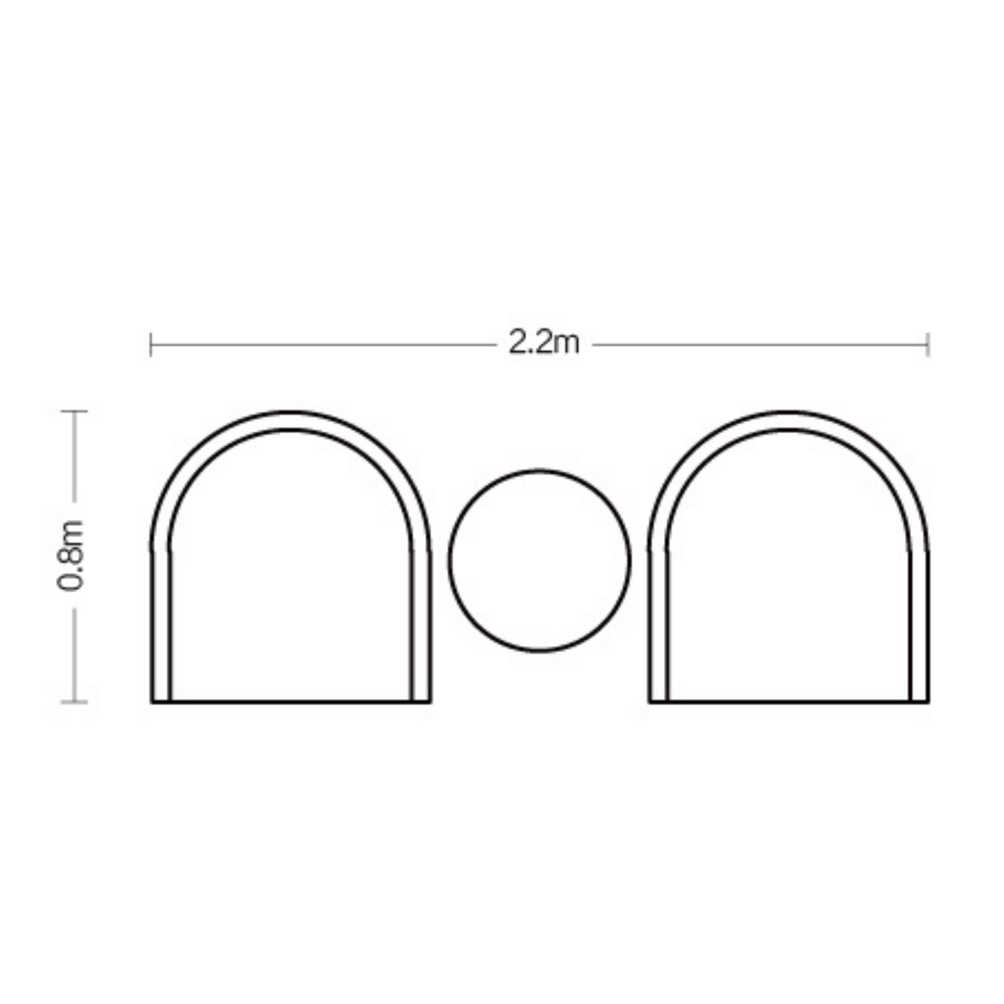 Hervey Bay 3 piece Lounge layout