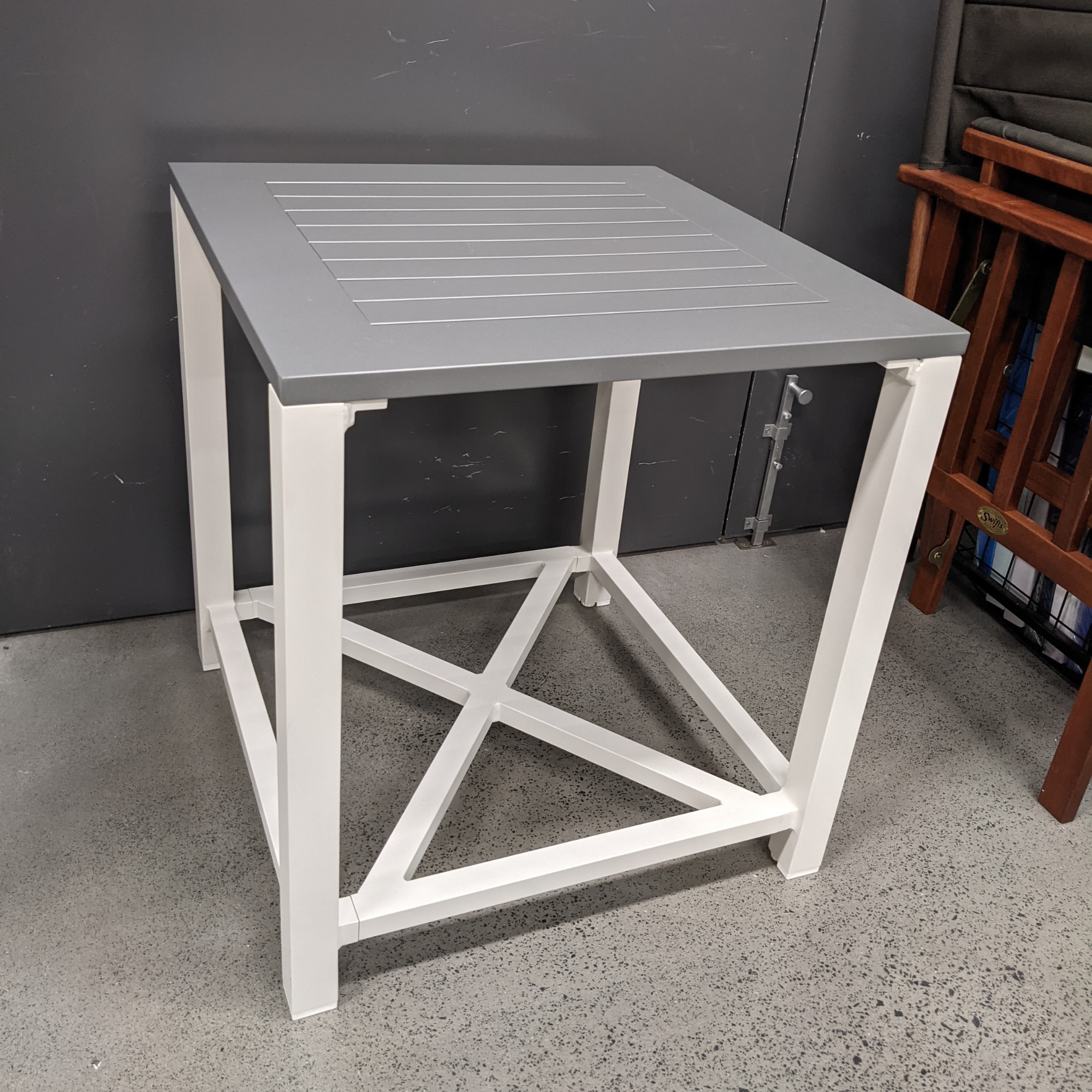 Baroque Aluminium Side Table 55cm