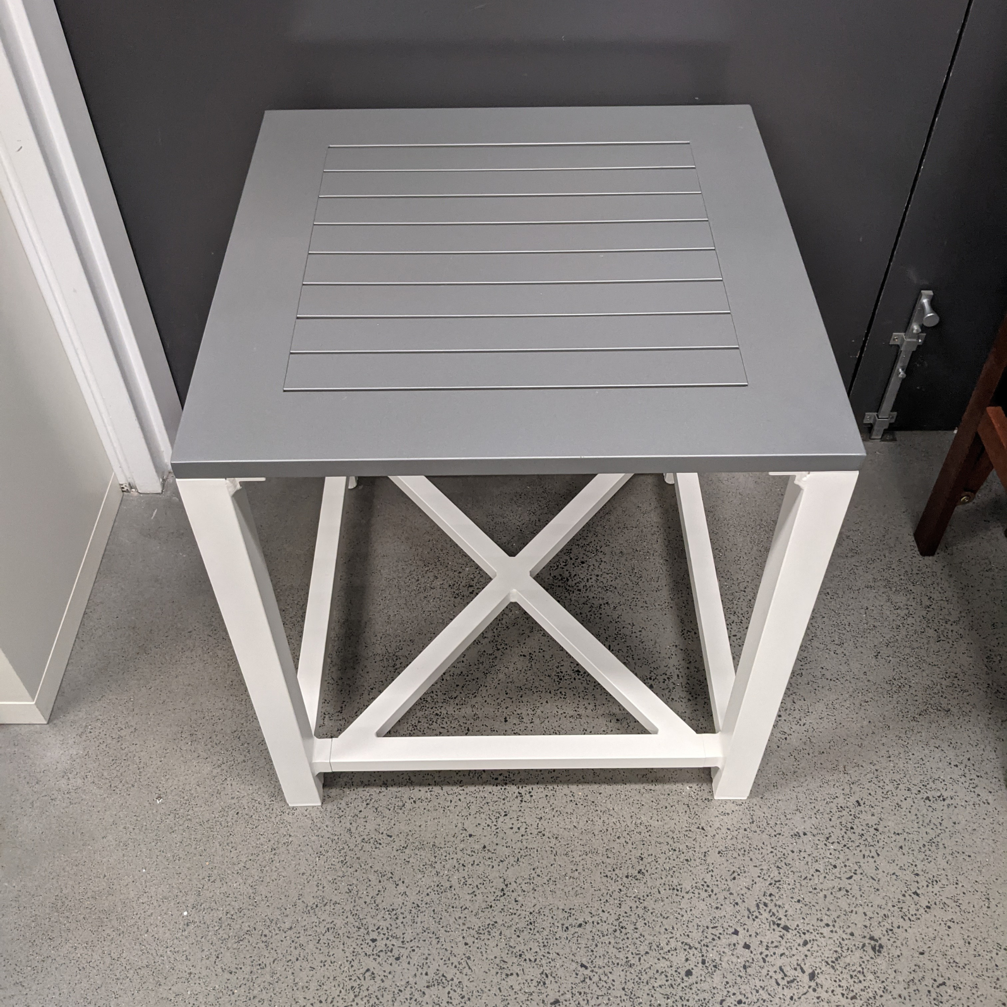 Baroque Aluminium Side Table 55cm