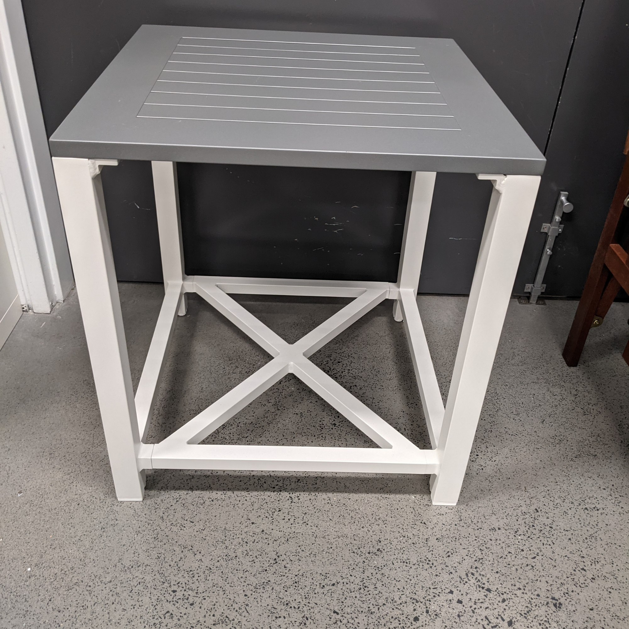 Baroque Aluminium Side Table 55cm