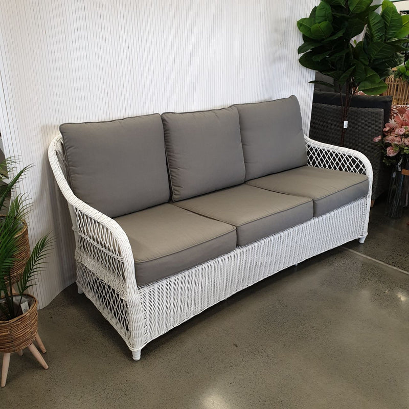Glenview three-seater wicker outdoor lounge