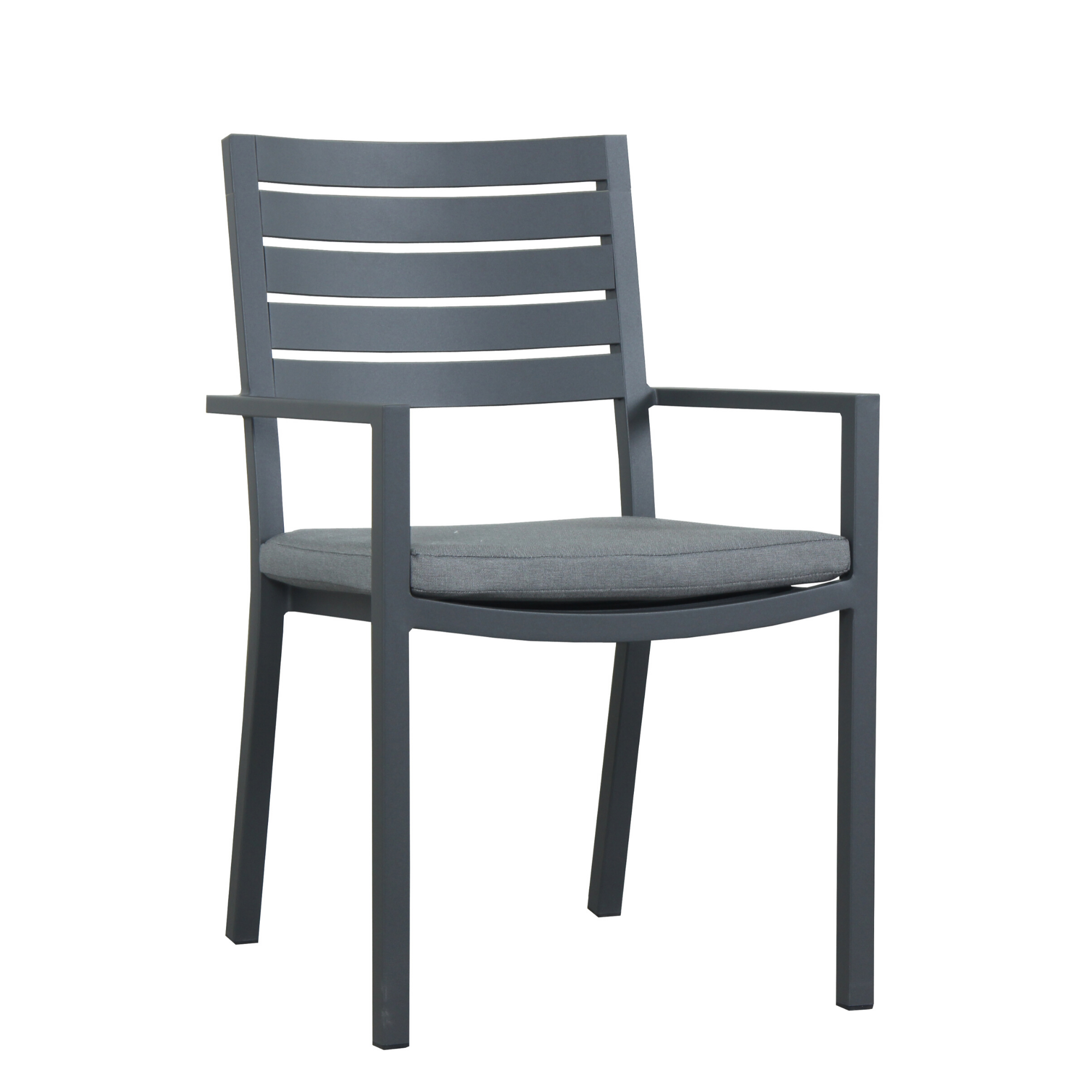 Mayfair outdoor dining chair - gunmetal