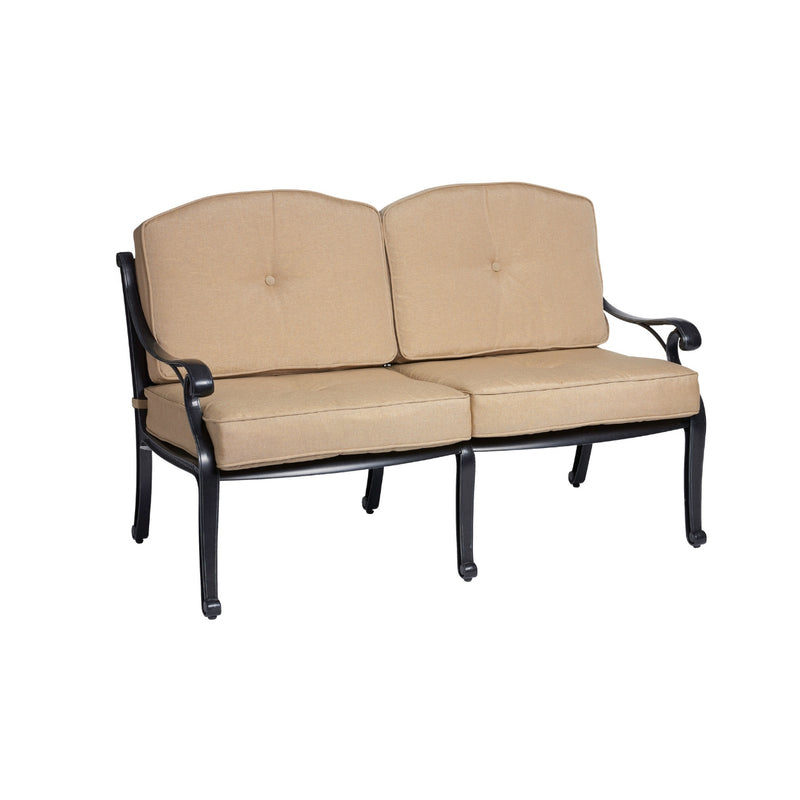 Nassau bronze outdoor two-seat sofa