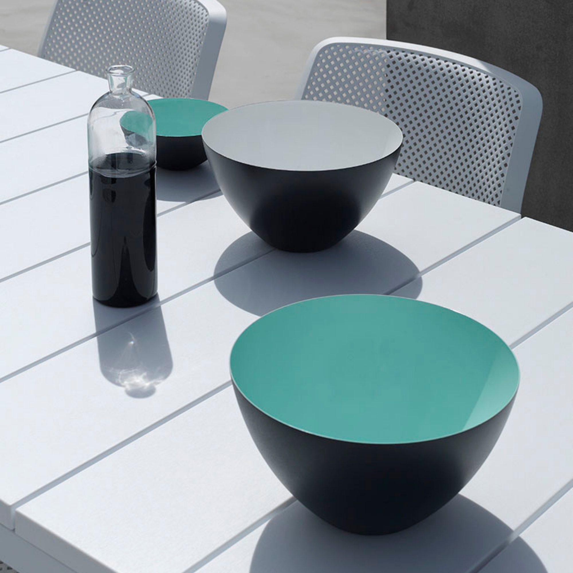 Nardi Rio Mix Extendable Outdoor Dining Table with Bora Armchair Outdoor Dining Setting