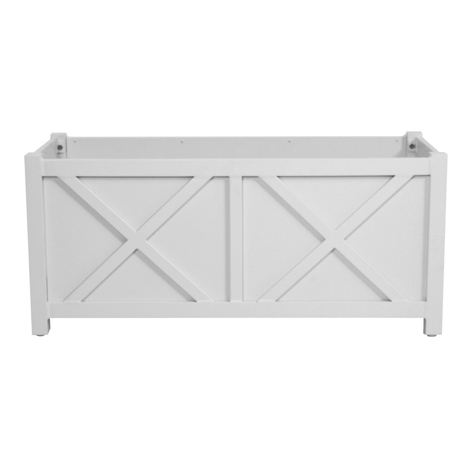 Ava Aluminium Planter Box - 100x45cm - Baroque Style - Lume Outdoor Living