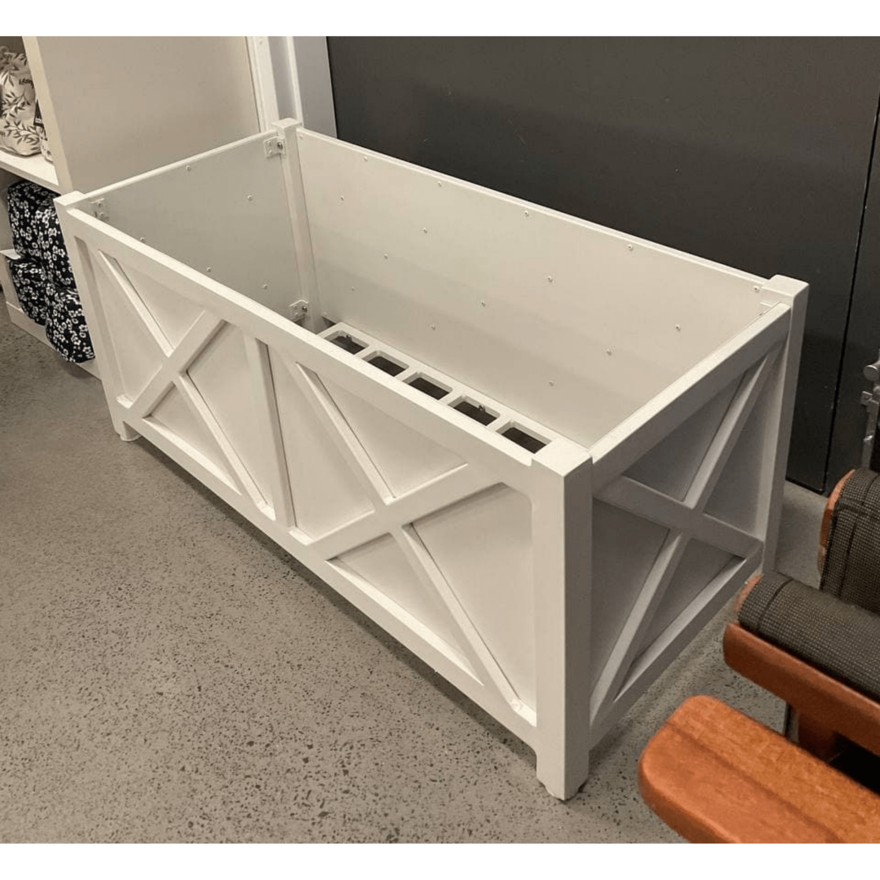 Ava Aluminium Planter Box - 100x45cm - Baroque Style - Lume Outdoor Living