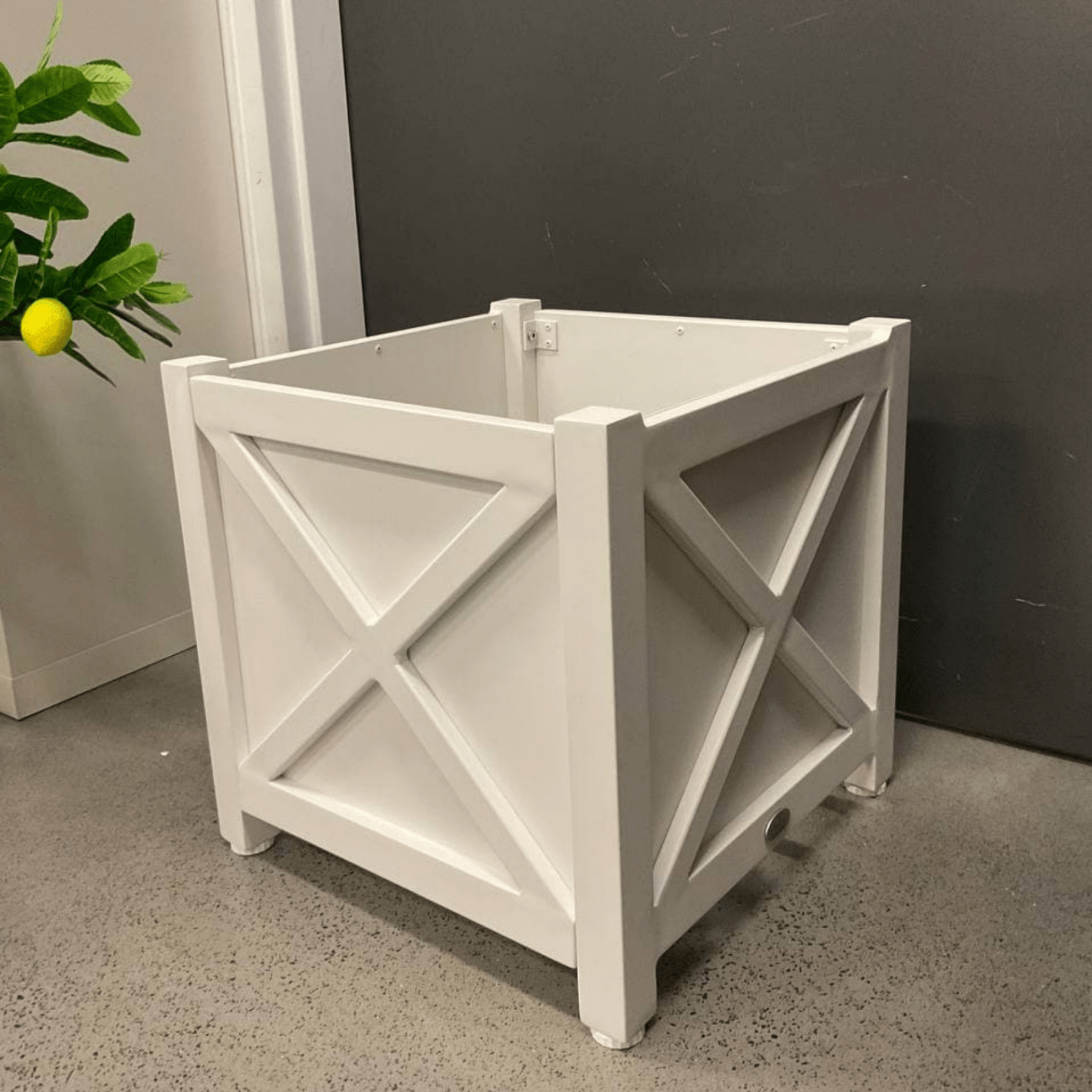 Ava Aluminium Planter Box - 45cm - Baroque Style - Lume Outdoor Living