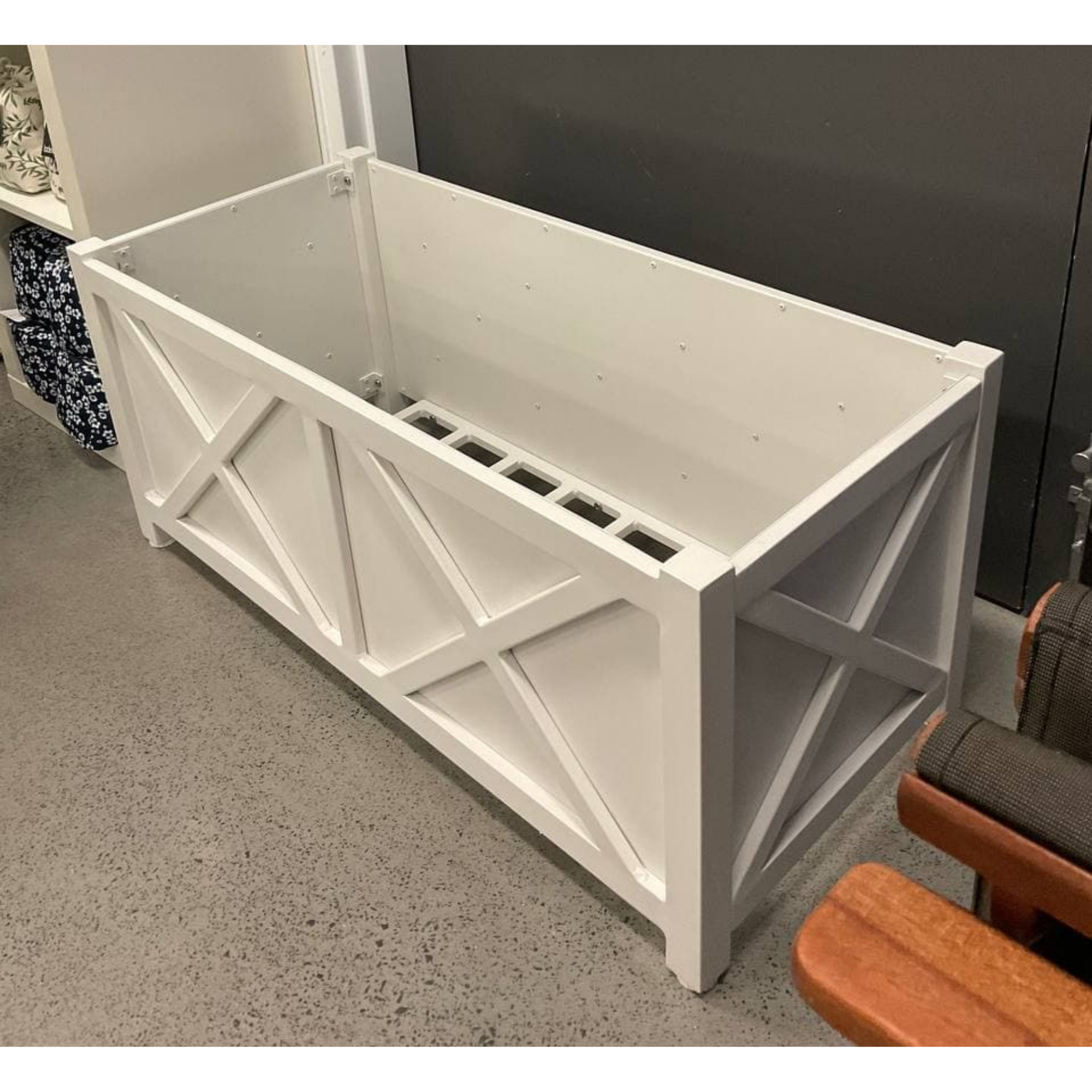 Ava Aluminium Planter Box - 100x45cm - Baroque Style