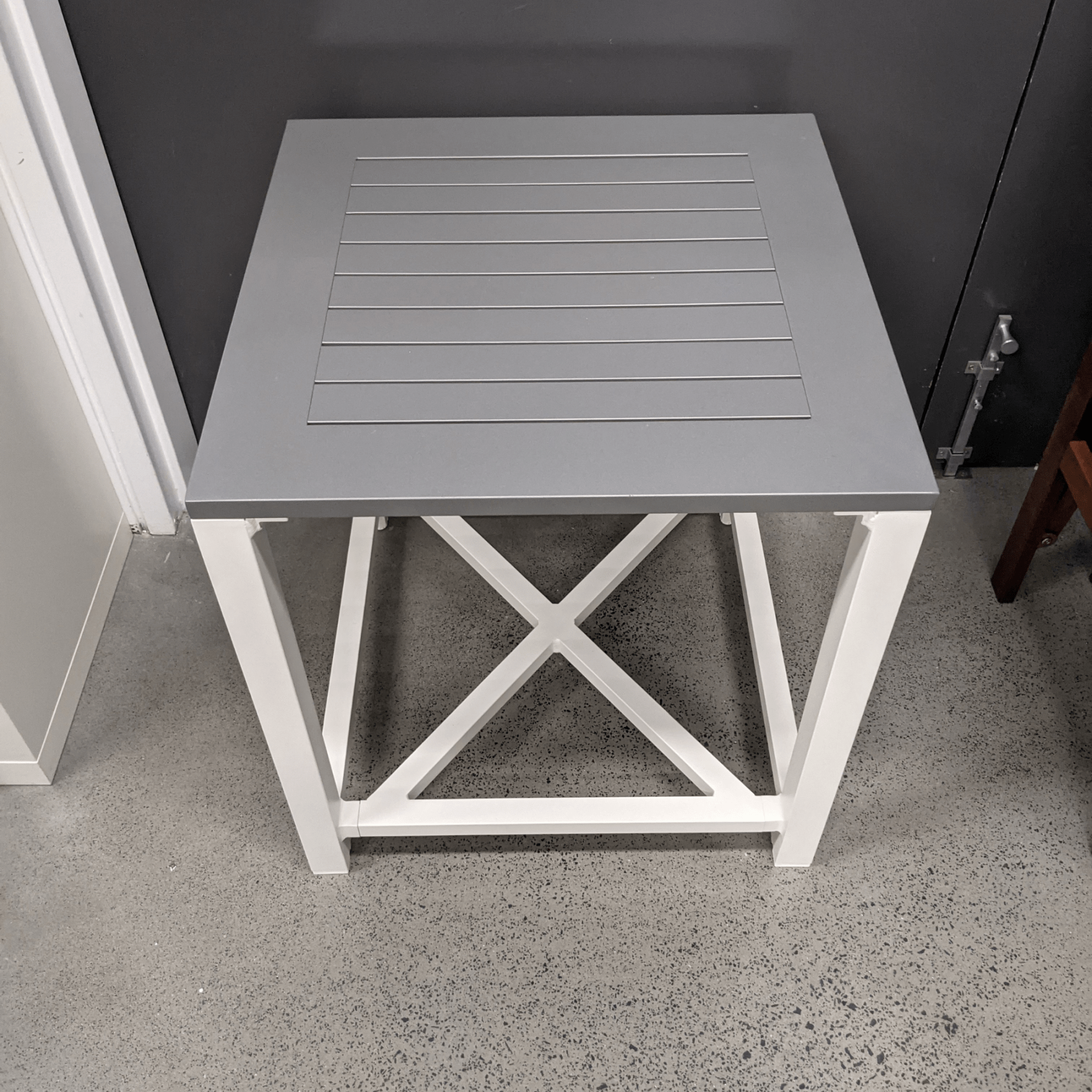 Baroque Aluminium Side Table Two - tone 55cm - Lume Outdoor Living