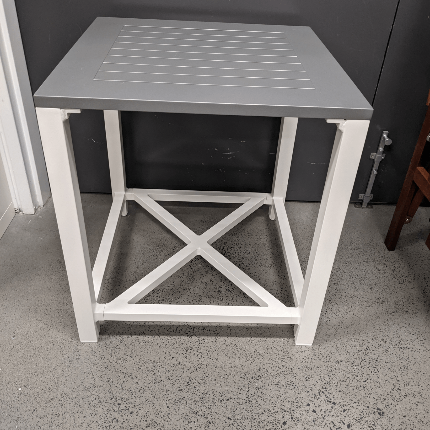 Baroque Aluminium Side Table Two - tone 55cm - Lume Outdoor Living