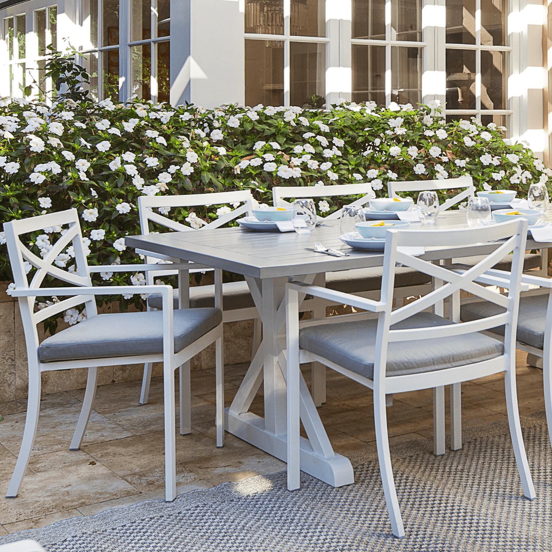 Baroque 'Hamptons' Dining Setting - Lume Outdoor Living