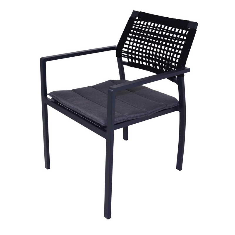 Bretagne Outdoor Dining Chair - charcoal