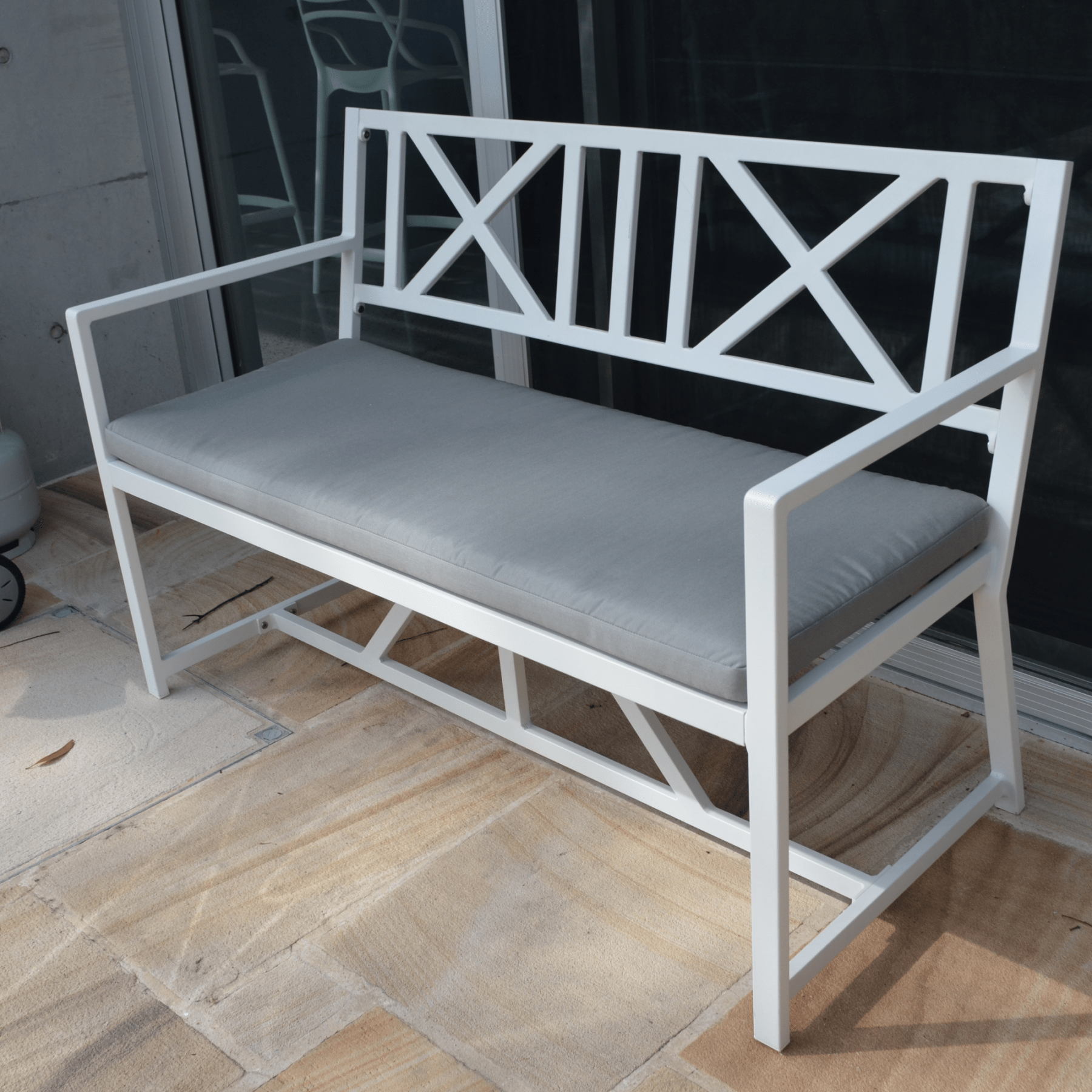 Bridgeport Aluminium Bench 127cm - Lume Outdoor Living