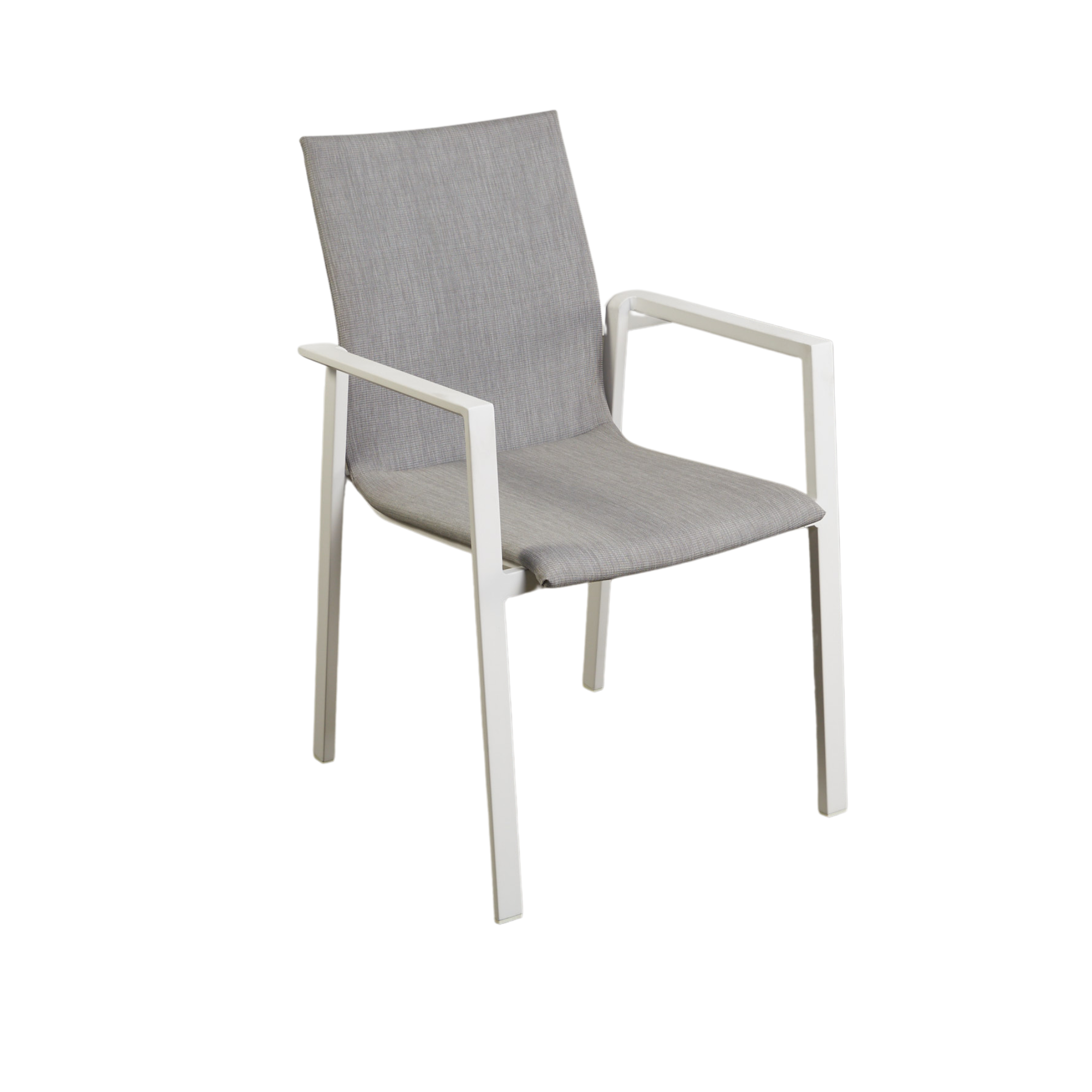 Bronte outdoor dining chair - white