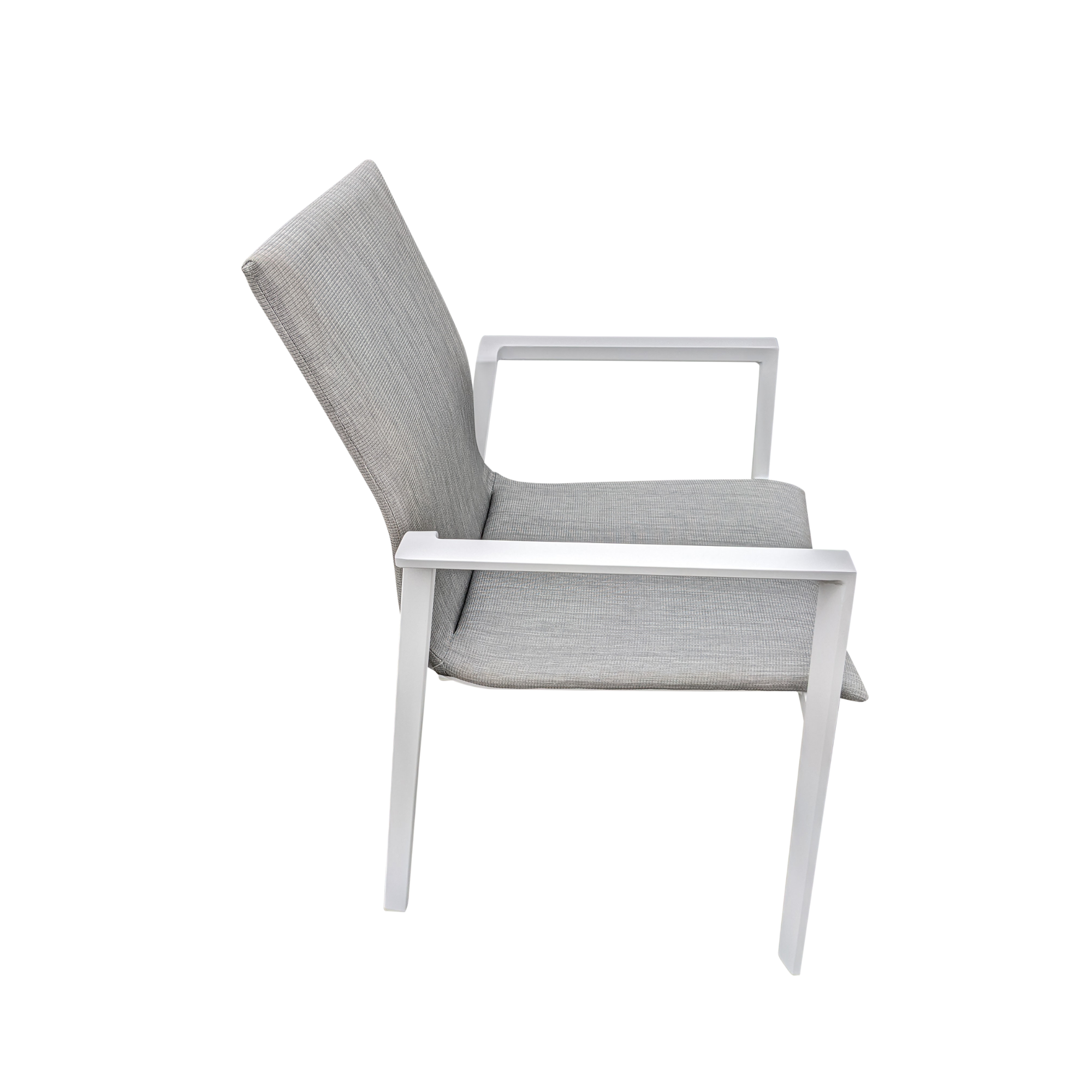 Bronte outdoor dining chair - white