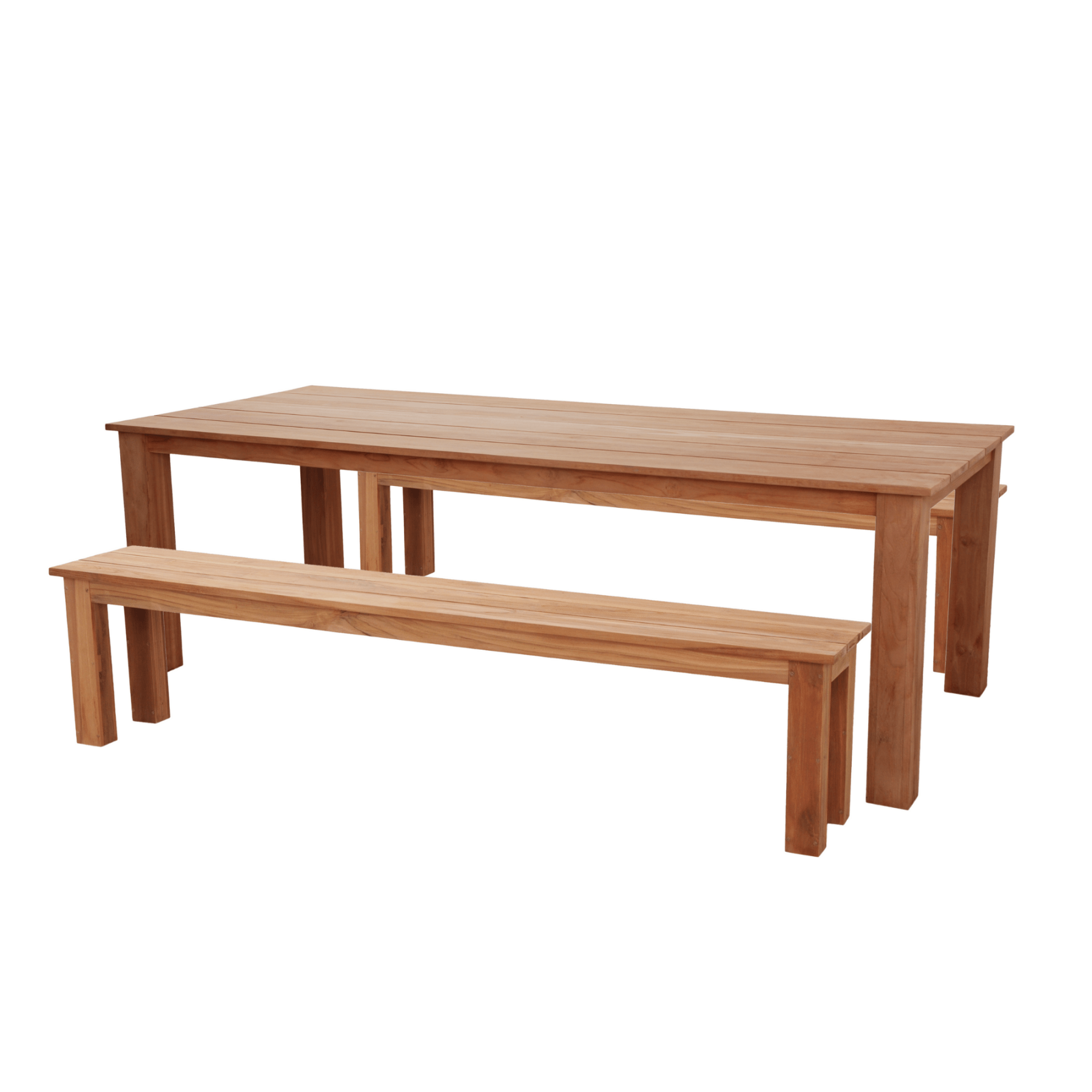 Brooklyn 240cm Table and Brooklyn Bench 3 - piece Outdoor Dining Setting - Lume Outdoor Living