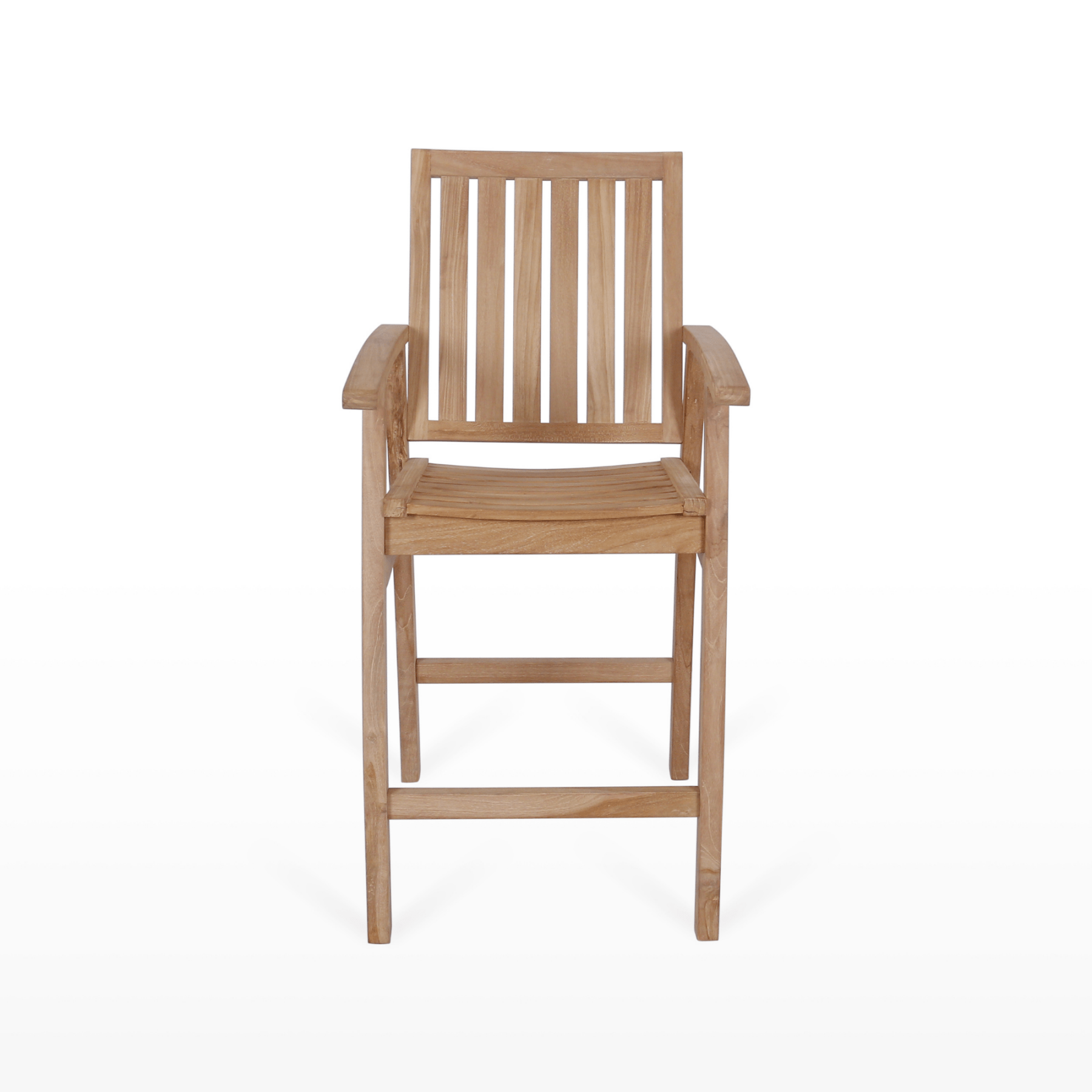 Flinders Teak Outdoor Bar Chair - Lume Outdoor Living