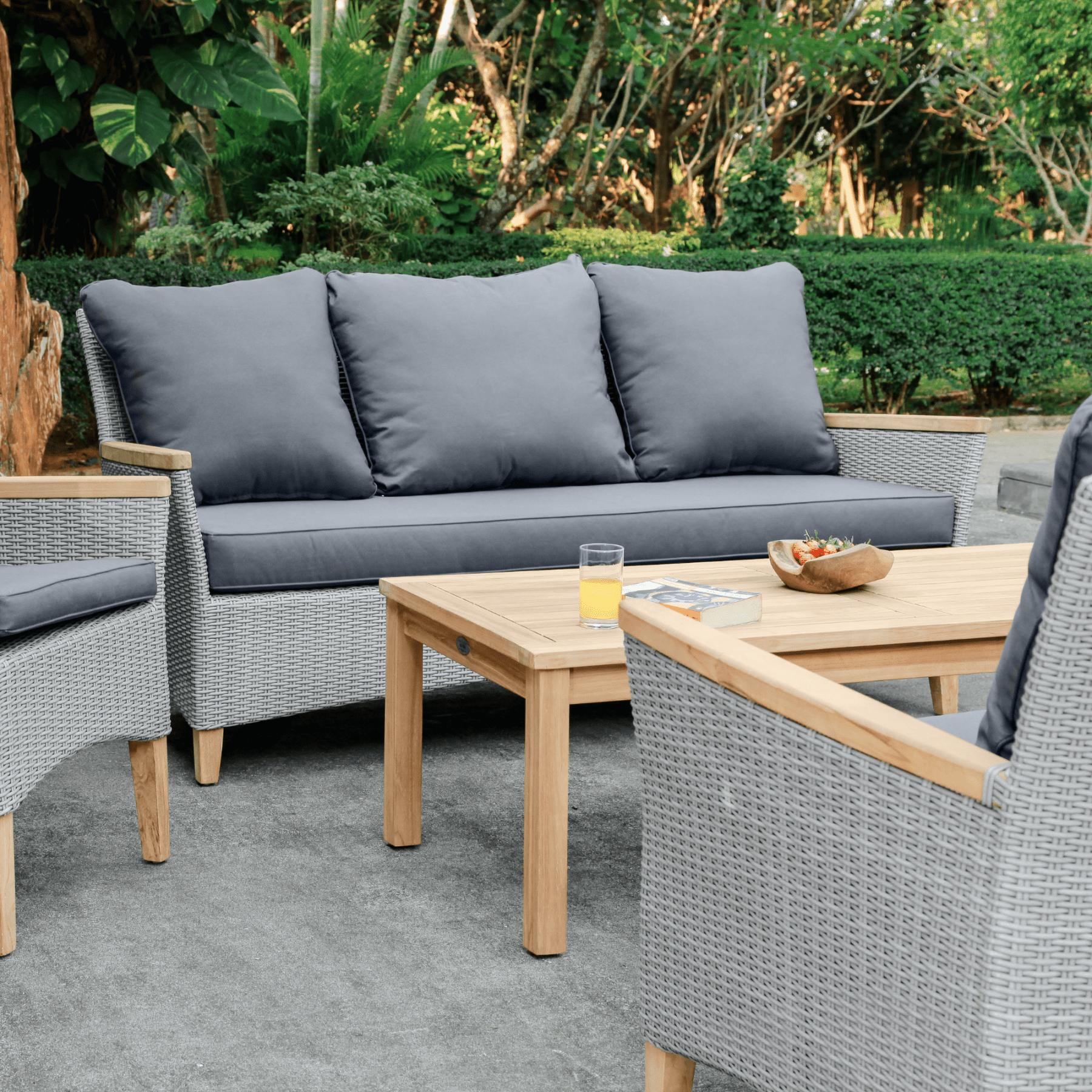 Florence Triple Lounge Chair - Lume Outdoor Living