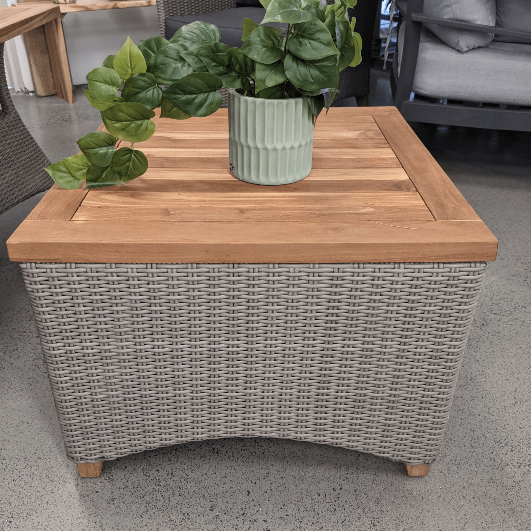 Florence Wicker Coffee or Side Table - Lume Outdoor Living