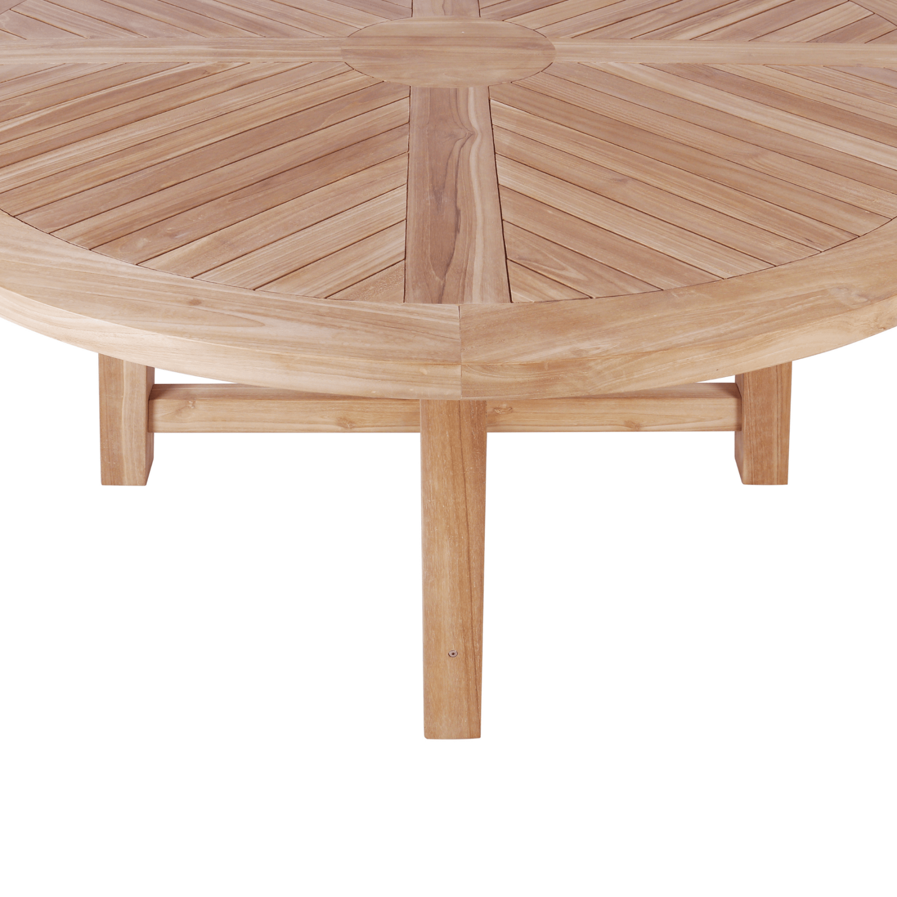 Hawaii 150cm Round Outdoor Teak Dining Table - Lume Outdoor Living