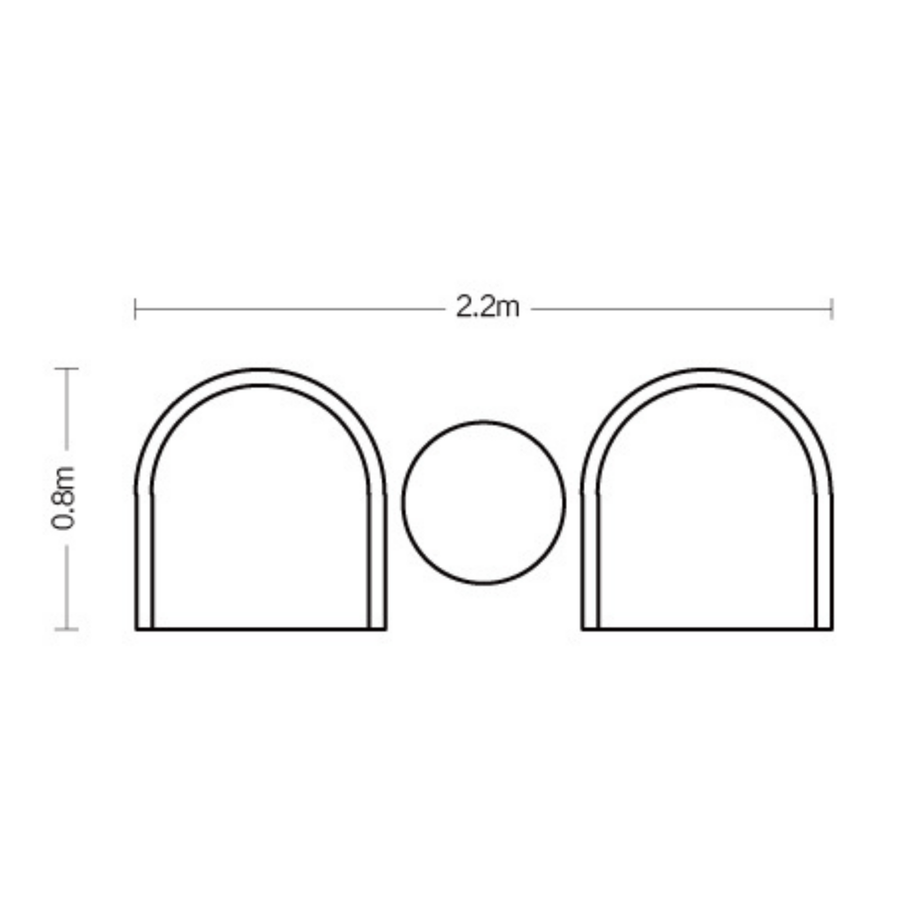 Hervey Bay 3 piece Lounge - Lume Outdoor Living