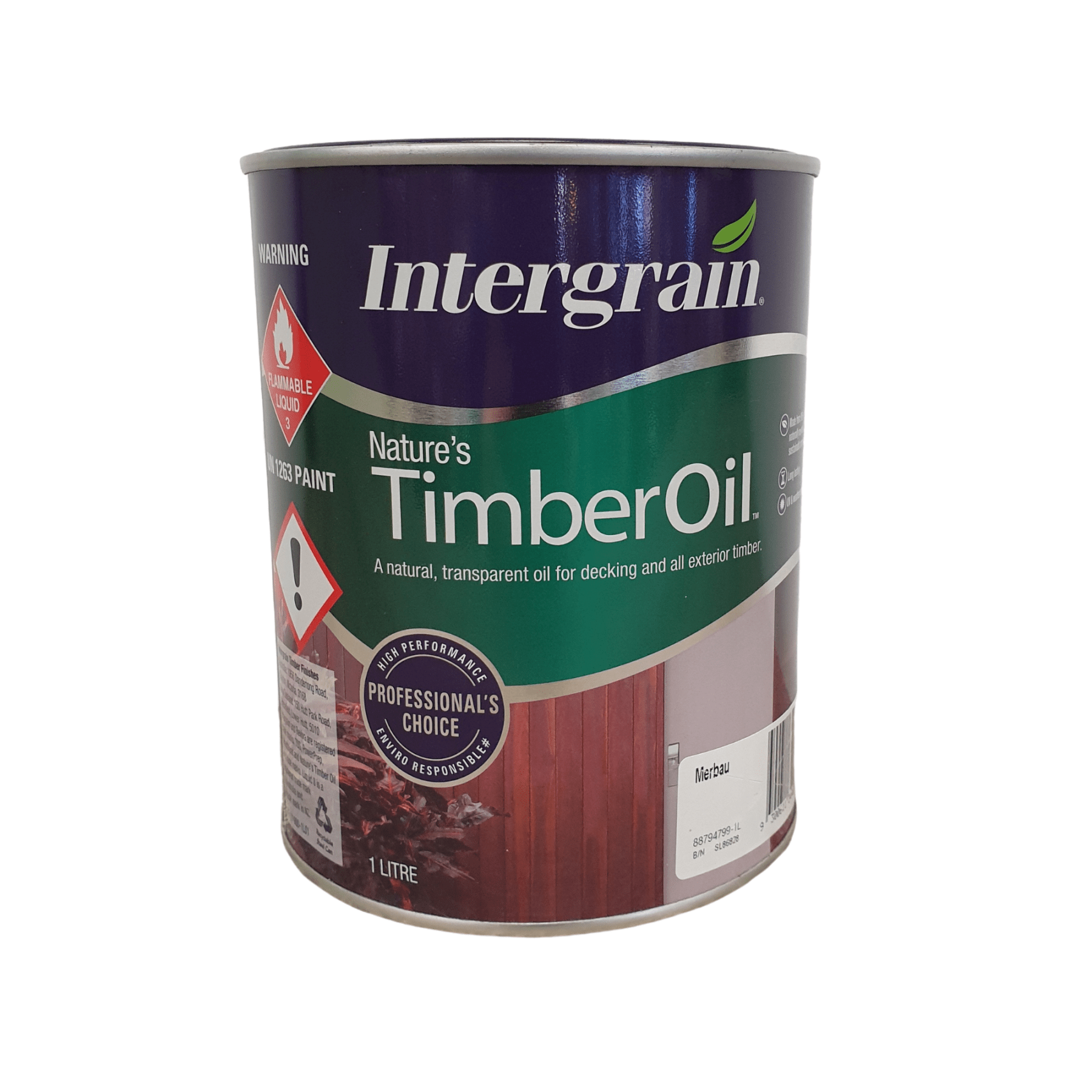 Intergrain Timber Oil Merbau 1L - Lume Outdoor Living