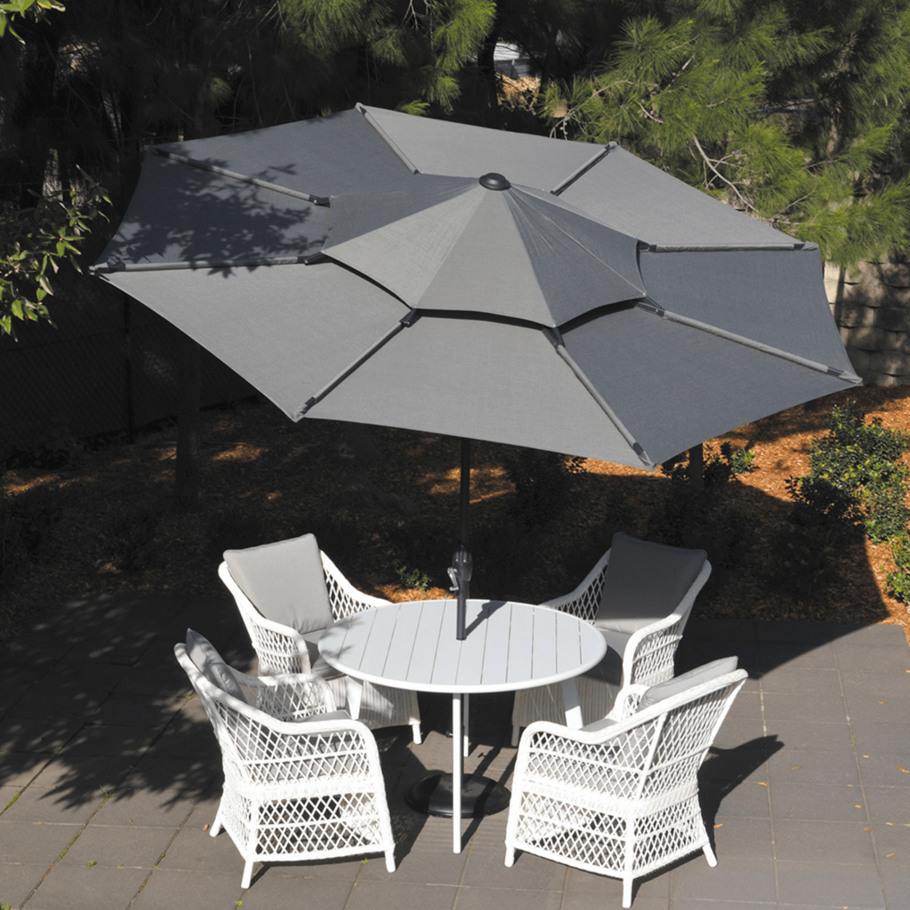 Lotus 300cm Umbrella by Shelta - Lume Outdoor Living