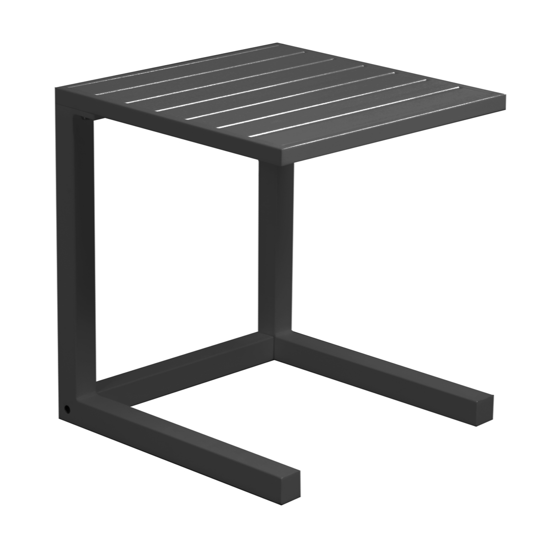 Matzo C Side Table - gunmetal - Lume Outdoor Living