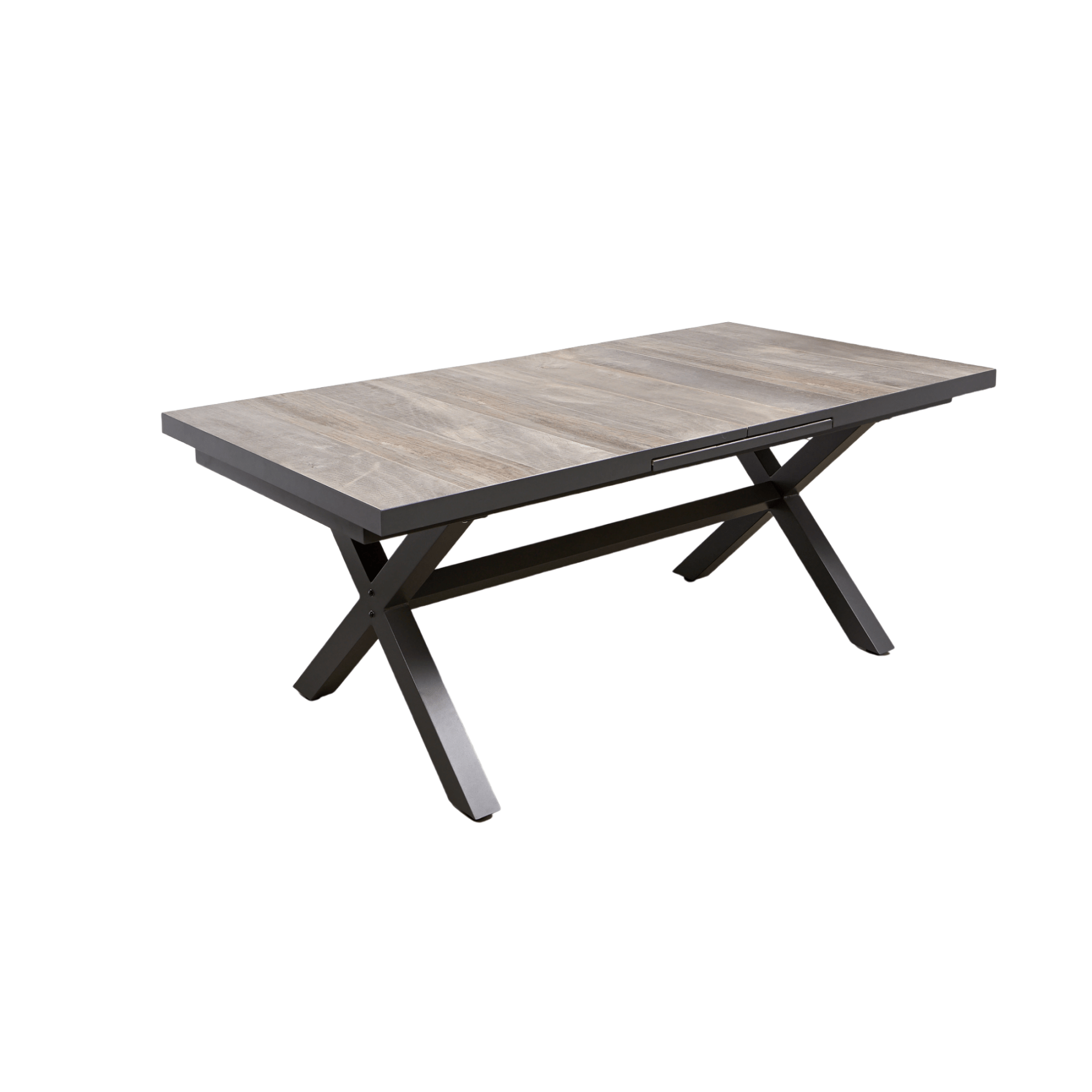 Memphis Extendable Dining Table with Bronte Chair Outdoor Dining Setting - charcoal - Lume Outdoor Living