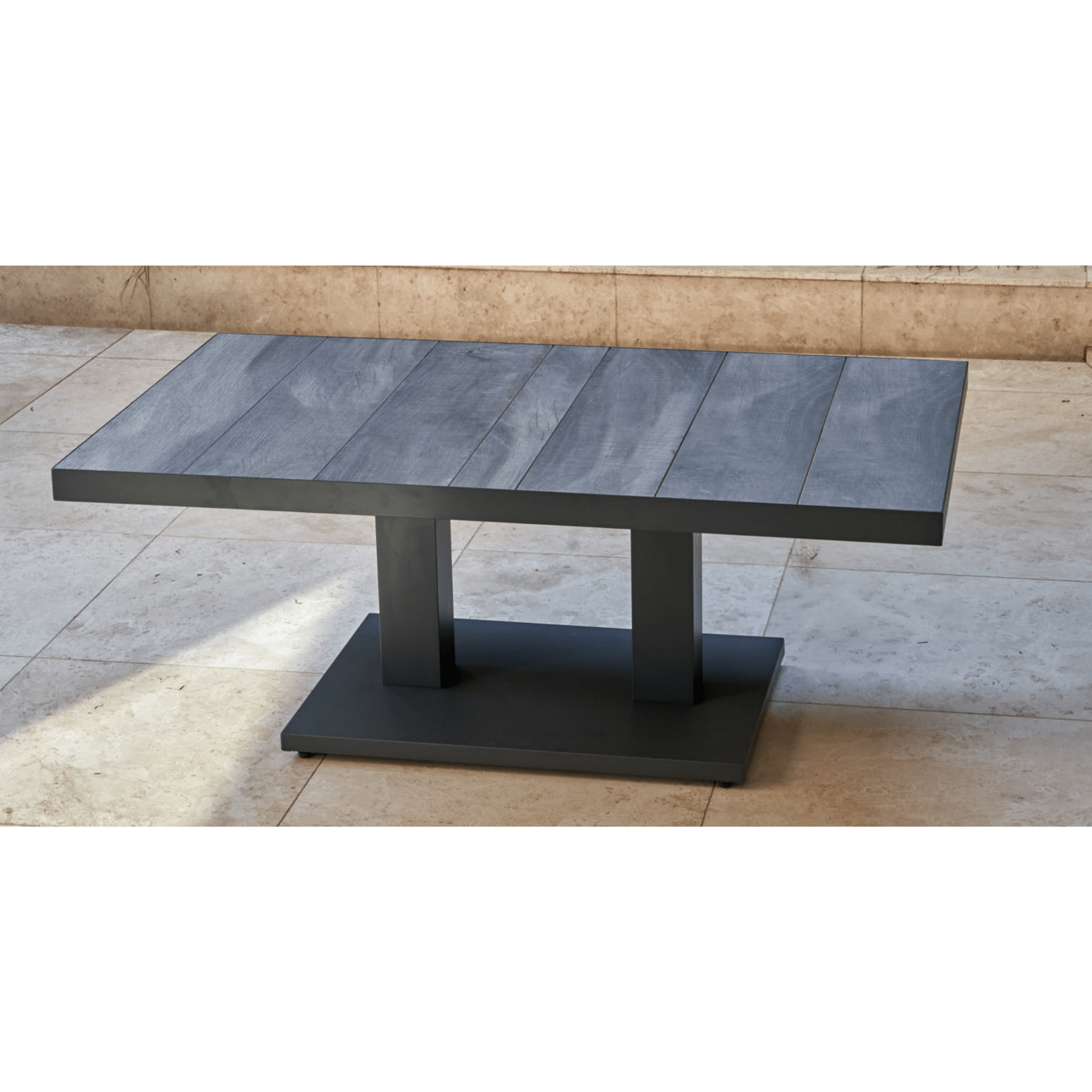 Memphis pop - up outdoor coffee table to dining table - Lume Outdoor Living