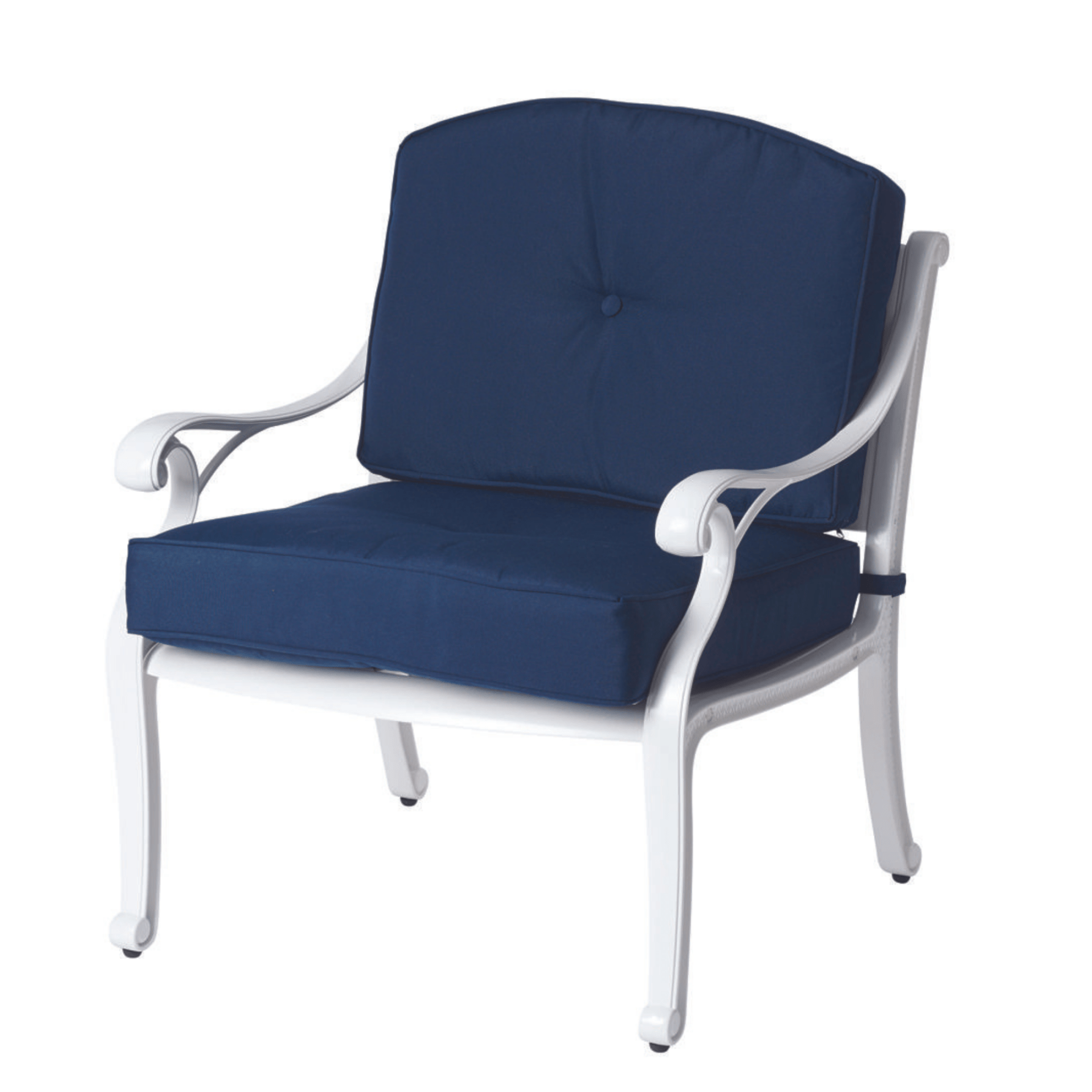 Nassau white outdoor lounge armchair - Lume Outdoor Living