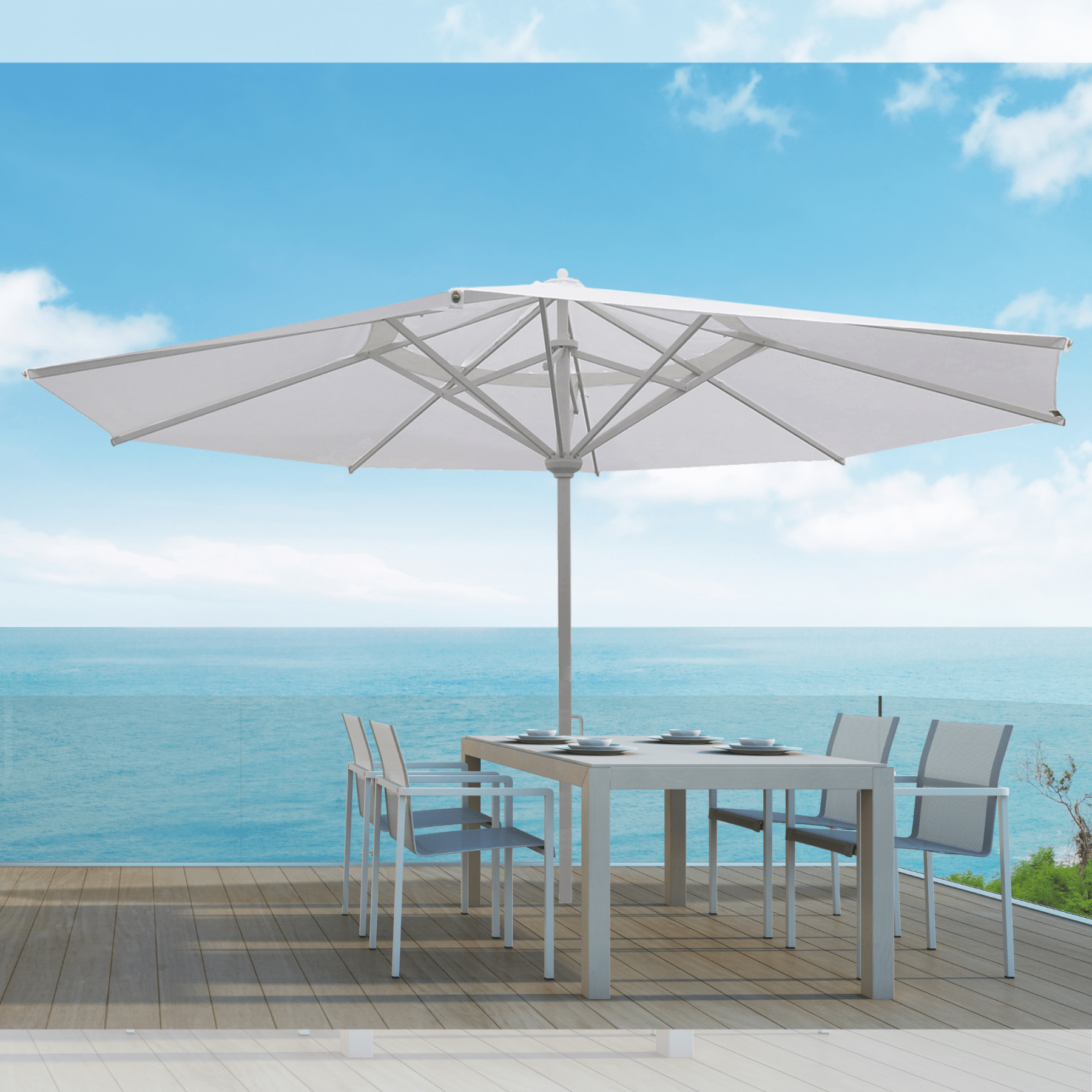 Palazzo Centre Post Umbrella by Shelta - Lume Outdoor Living