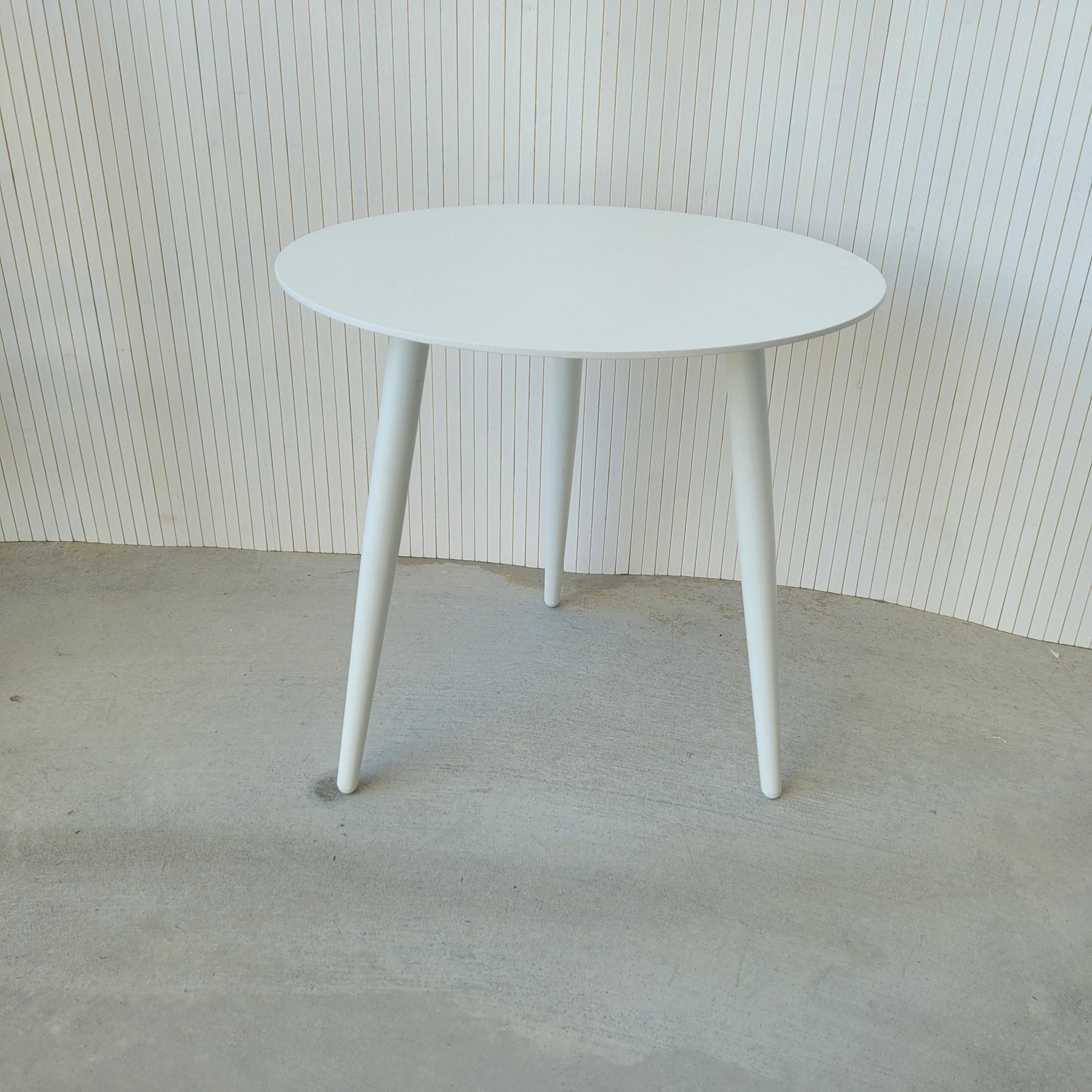 Syros Outdoor Side Table White 50cm - Lume Outdoor Living