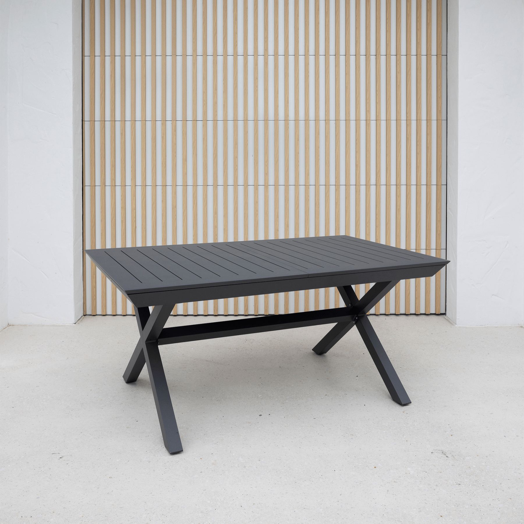 Tango Extendable Outdoor Dining Table - charcoal - Lume Outdoor Living