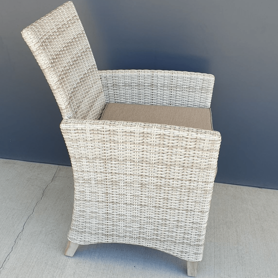 Venice wicker outdoor dining chair - Lume Outdoor Living